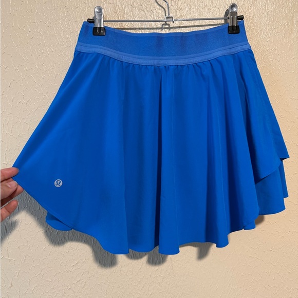 Lululemon Athletica Blue Court Rival High Rise Skirt Skort Shorts Size 6